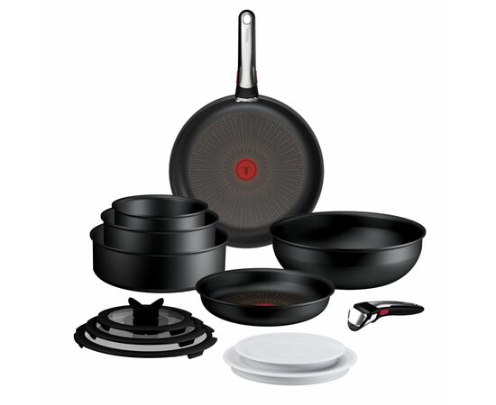 Набір посуду Tefal Ingenio Excellence+, 13 предметів, чорний (P0009753), зображення 2