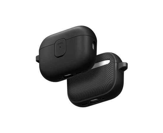 Чехол для наушников Uniq Clyde для AirPods Pro 3 gen Black/Grey (8886463696965)