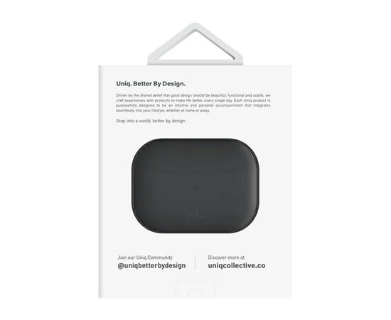 Чехол для наушников Uniq Lino AirPods Pro 2 gen Silicone Ash Grey (8886463683521), изображение 6