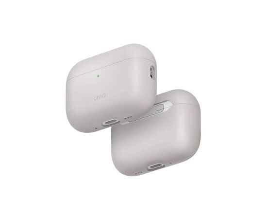 Чехол для наушников Uniq Lino для AirPods Pro 3 gen Silicone Grey (8886463696866)