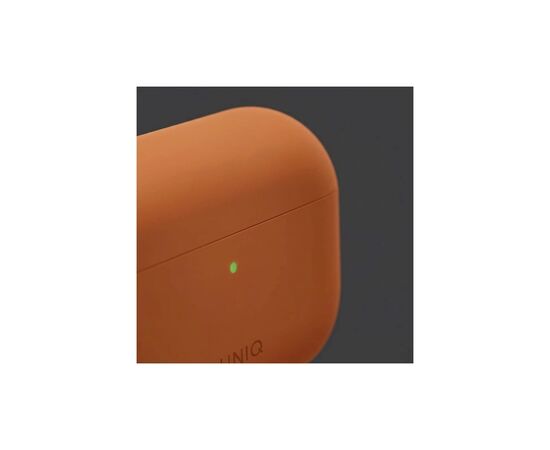 Чохол для навушників Uniq Lino для AirPods Pro 3 gen Silicone Orange (8886463696903), зображення 10