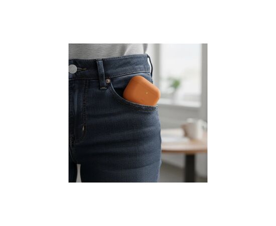 Чохол для навушників Uniq Lino для AirPods Pro 3 gen Silicone Orange (8886463696903), зображення 9