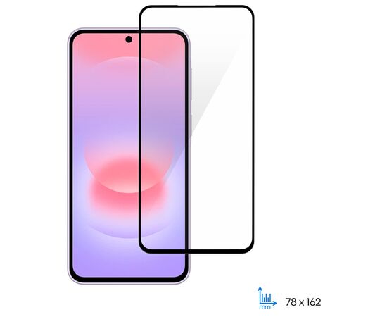 Стекло защитное 2E 2.5D FCFG Samsung Galaxy A37 5G (A376) Black (2E-G-A37-SMFCFG-BB), изображение 2