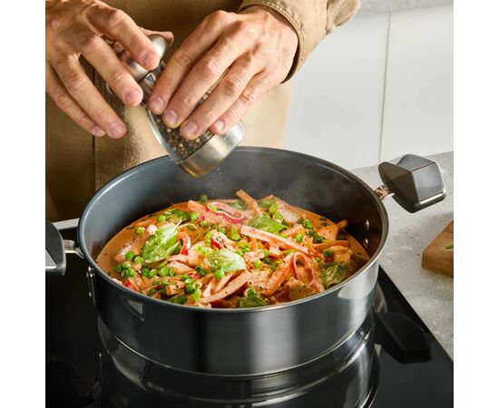 Сотейник Tefal Excellence+, з кришкою, 26см, чорний (E3337145), изображение 3