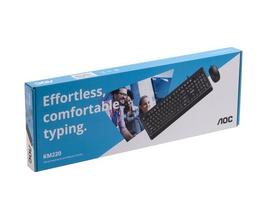 Комплект AOC KM220B USB UA Black (KM220B/97), зображення 12