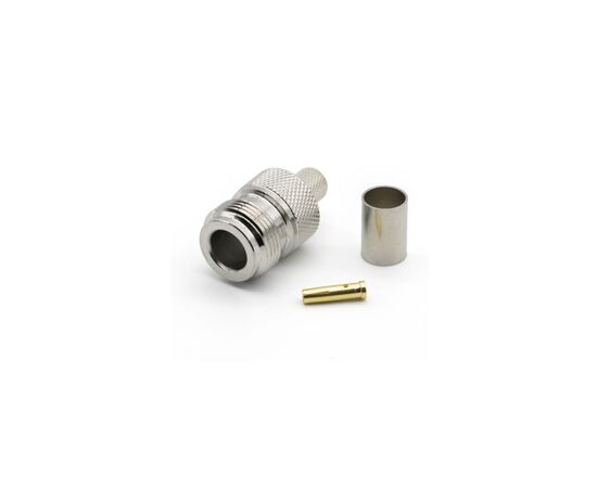 Коннектор N Type Female обжим RG6/RG5/LMR-300/RG304/5D-FB/РК-75 Voltronic (YT42113)