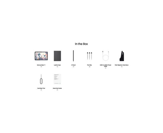 Графічний планшет Huion Kamvas Slate 11 + перчатка (KT1101), зображення 6