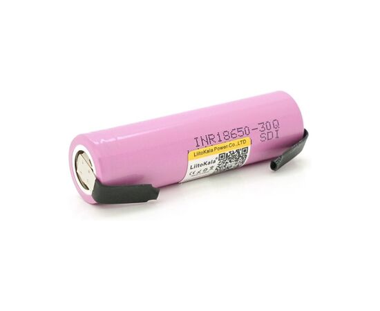 Аккумулятор 18650 3000mah (2900-3100mah), 27A, 3.7V(2.5-4.25V), Pink Liitokala (Lii-30Q-N)