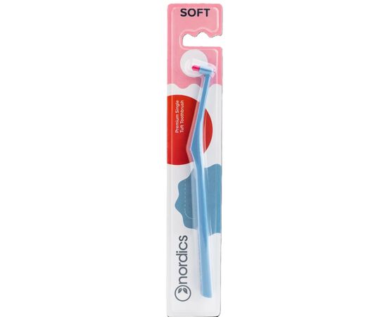Зубна щітка Nordics Single Tuft Soft Blue Монопучкова (3800501908037)