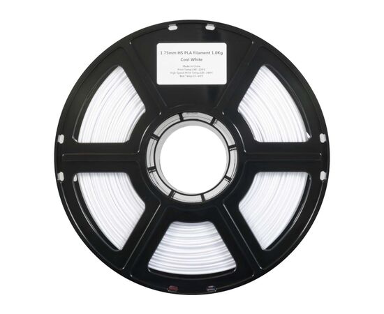 Пластик для 3D-принтера Flashforge PLA High speed 1,75mm 1kg COOL WHITE (90009987001), изображение 2