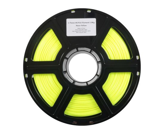Пластик для 3D-принтера Flashforge PLA High speed 1,75mm 1kg NEON YELLOW (90010000001), изображение 2