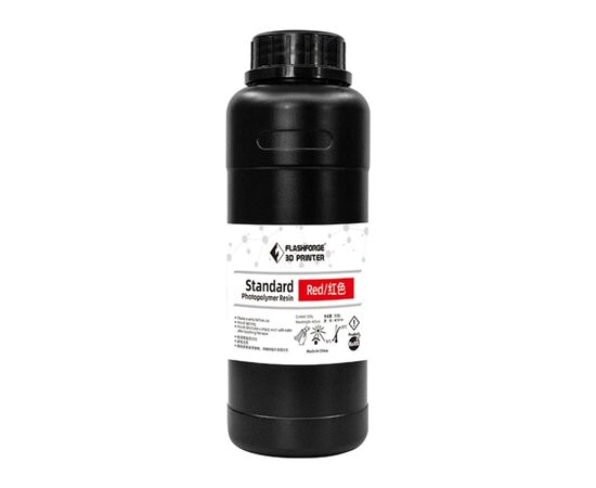 Фотополимерная смола Flashforge Resin Standart UV/LCD Red 0,5kg (20001869001)