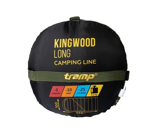 Спальный мешок Tramp Kingwood Long Olive/Grey R (UTRS-053L-R), изображение 11