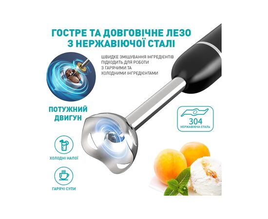 Блендер WINNINGSTAR ST-5553 400W Black, изображение 3
