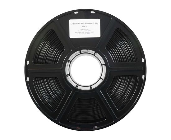Пластик для 3D-принтера Flashforge PLA High speed 1,75mm 1kg BLACK (90009597001), изображение 2