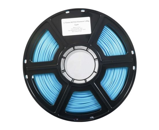 Пластик для 3D-принтера Flashforge PLA High speed 1,75mm 1kg CYAN (90009994001), изображение 2