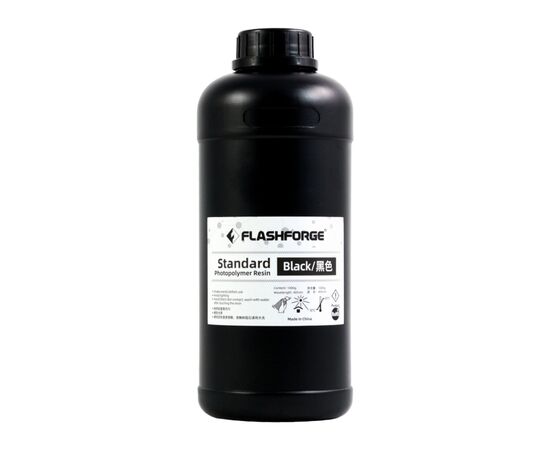 Фотополимерная смола Flashforge Resin Standart UV/LCD Black 1kg (20002084001)