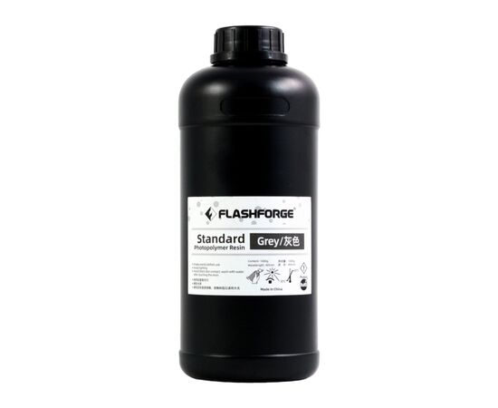 Фотополімерна смола Flashforge Resin Standart UV/LCD Grey 1kg (20002089001)