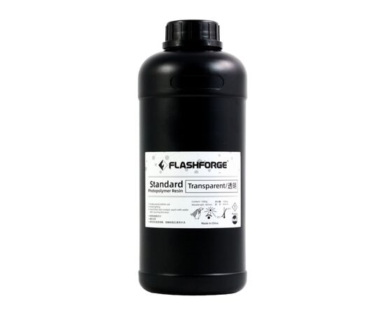 Фотополимерная смола Flashforge Resin Standart UV/LCD Transparent 1kg (20002087001)
