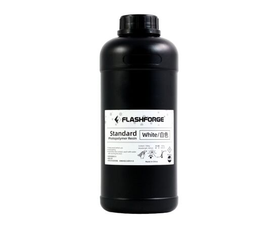 Фотополимерная смола Flashforge Resin Standart UV/LCD White 1kg (20002088001)