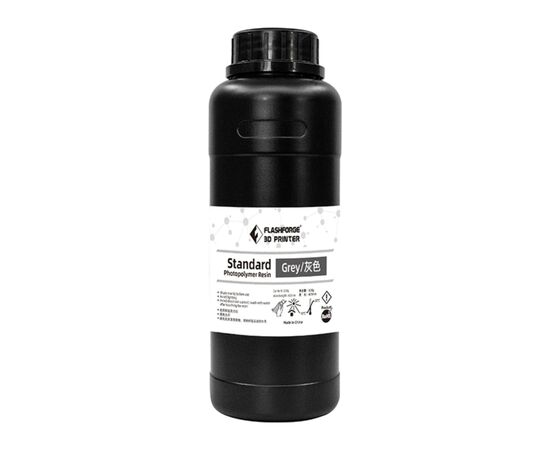 Фотополимерная смола Flashforge Resin Standart UV/LCD Grey 0,5kg (20001865001)