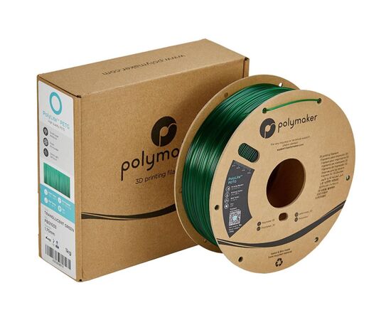 Пластик для 3D-принтера Polymaker PETG 1,75mm 1kg TRANSLUCENT GREEN (PB01033), изображение 2