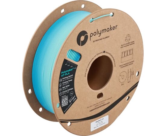 Пластик для 3D-принтера Polymaker HT-PLA 1,75mm 1kg GRADIENT ICE (PA17013)