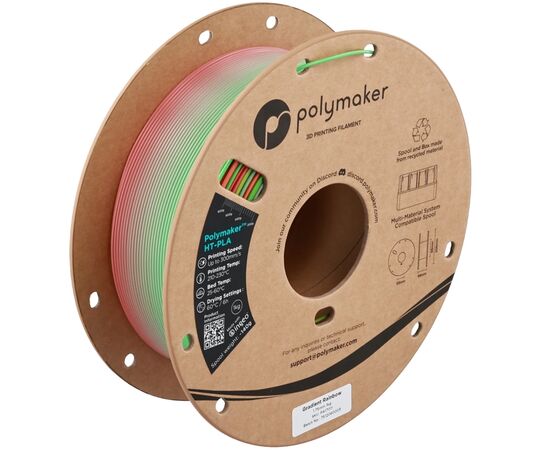 Пластик для 3D-принтера Polymaker HT-PLA 1,75mm 1kg GRADIENT RAINBOW (PA17011)