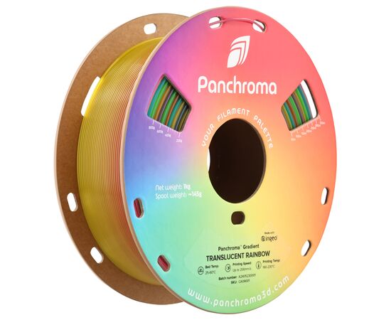 Пластик для 3D-принтера Polymaker PLA PANCHROMA GRADIENT 1,75mm 1kg RAINBOW TRANSLUCENT (CA09001)