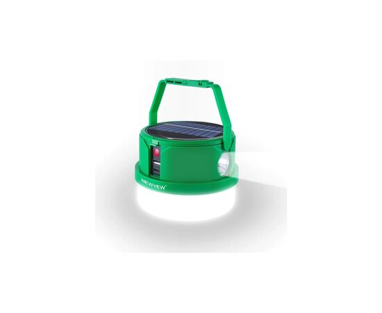 Фонарь NEWVEW NV-E972 50W Solar Panel 2400mAh Green (NWVW-NV-E972-GN), изображение 2