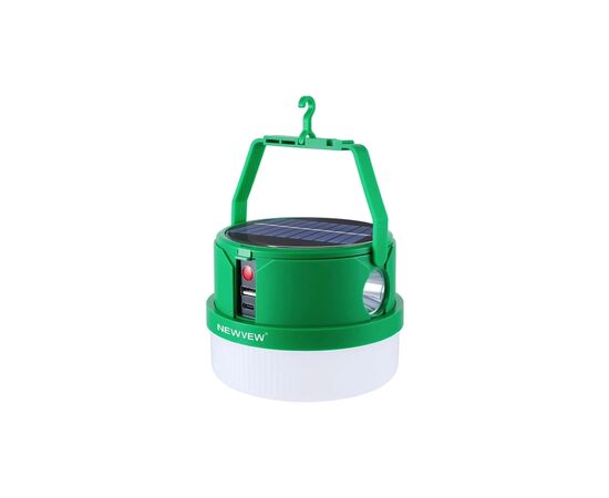 Фонарь NEWVEW NV-E972 50W Solar Panel 2400mAh Green (NWVW-NV-E972-GN)