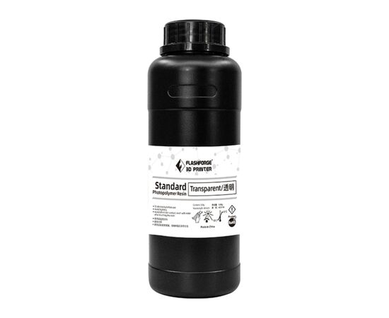 Фотополимерная смола Flashforge Resin Standart UV/LCD Transparent 0,5kg (20001867001)
