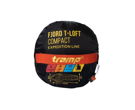 Спальний мішок Tramp Fjord Regular Orange/Grey R (UTRS-049R-R), зображення 11