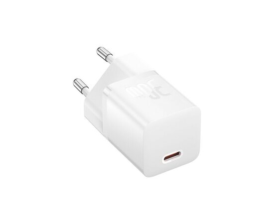 Зарядний пристрій Baseus 1xUSB-C 30W GaN5 white (CCGN070502), зображення 2