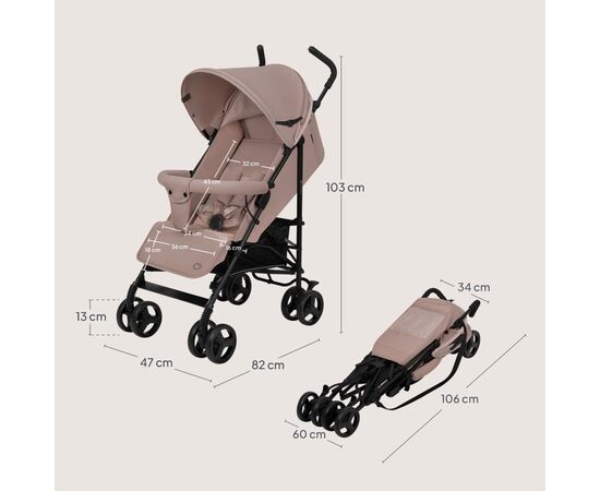 Коляска Lionelo Elia beige taupe (LO-ELIA BEIGE TAUPE), изображение 8
