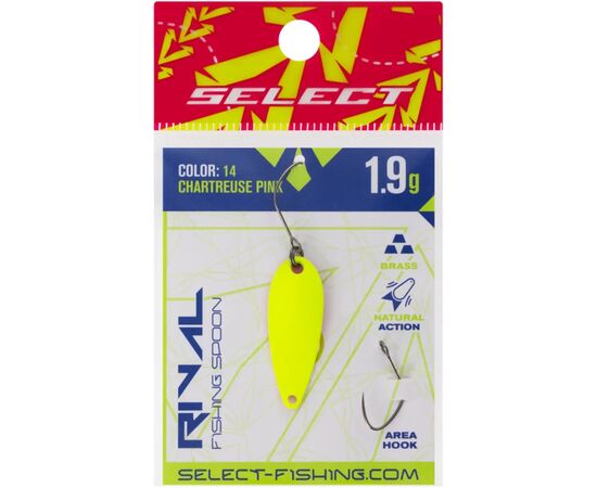 Блешня Select Rival 1.9g 30mm 14 Chartreuse Pink (1870.79.93), зображення 2