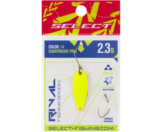 Блешня Select Rival 2.3g 30mm 14 Chartreuse Pink (1870.80.13), зображення 2