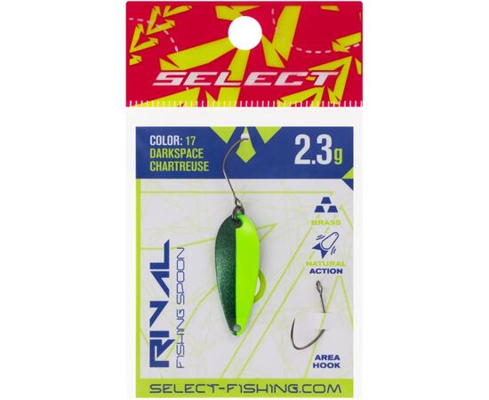 Блешня Select Rival 2.3g 30mm 17 DarkSpace Chartreuse (1870.80.16), зображення 2