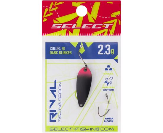Блесна Select Rival 2.3g 30mm 20 Dark Blinker (1870.80.19), изображение 2
