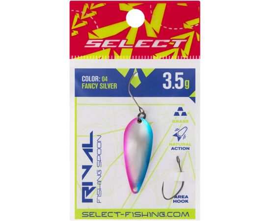 Блесна Select Rival 3.5g 34mm 04 Fancy Silver (1870.80.24), изображение 2
