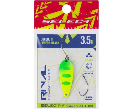Блесна Select Rival 3.5g 34mm 11 LimeON Black (1870.80.29), изображение 2