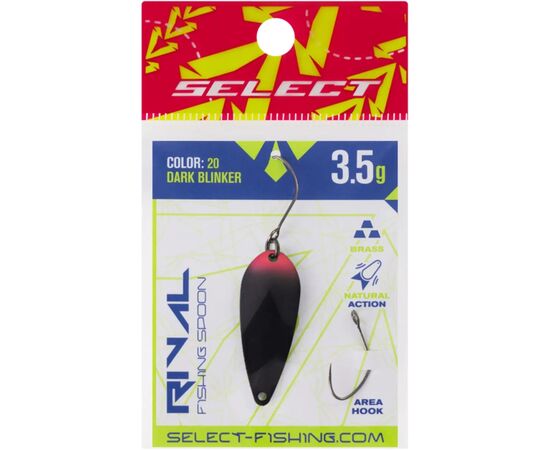Блесна Select Rival 3.5g 34mm 20 Dark Blinker (1870.80.36), изображение 2