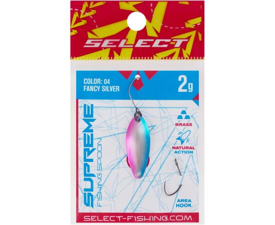 Блешня Select Supreme 2.0g 27mm 04 Fancy Silver (1870.80.40), зображення 2