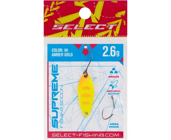 Блешня Select Supreme 2.6g 30mm 09 Amber Gold (1870.80.58), зображення 2