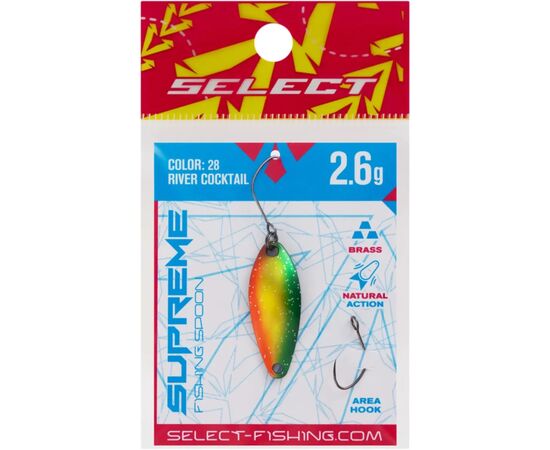 Блесна Select Supreme 2.6g 30mm 28 River Cocktail (1870.80.65), изображение 2