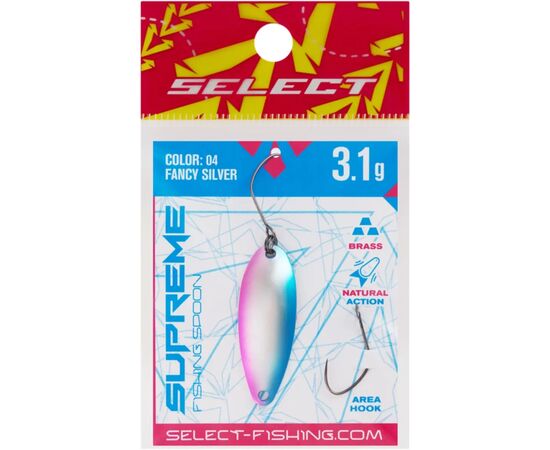 Блесна Select Supreme 3.1g 34mm 04 Fancy Silver (1870.80.68), изображение 2