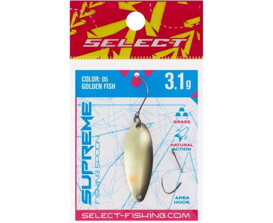 Блешня Select Supreme 3.1g 34mm 05 Golden Fish (1870.80.69), зображення 2