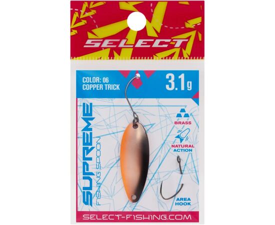 Блесна Select Supreme 3.1g 34mm 06 Copper Trick (1870.80.70), изображение 2