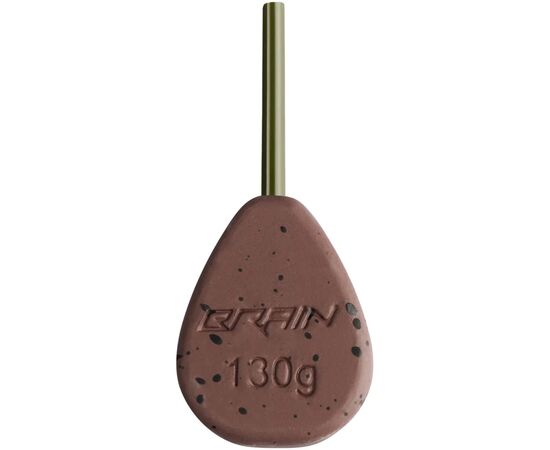 Грузило Brain In-Line Flat Lead 130g 2шт/уп Brown (1858.32.19)