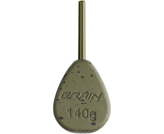 Грузило Brain In-Line Flat Lead 140g 2шт/уп Green (1858.32.10)